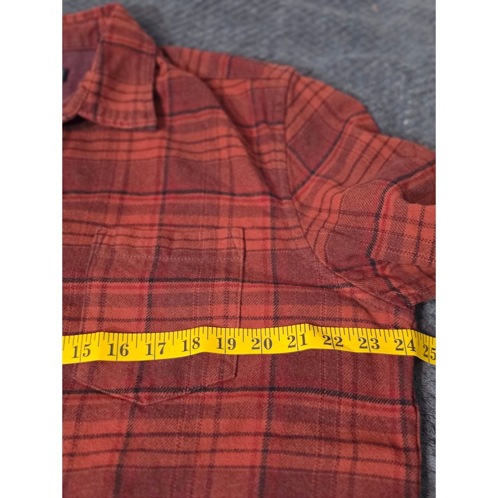 Grayers Heritage Flannels Mens XL Red Black Plaid Cotton Button Down Shirt - Picture 6 of 8